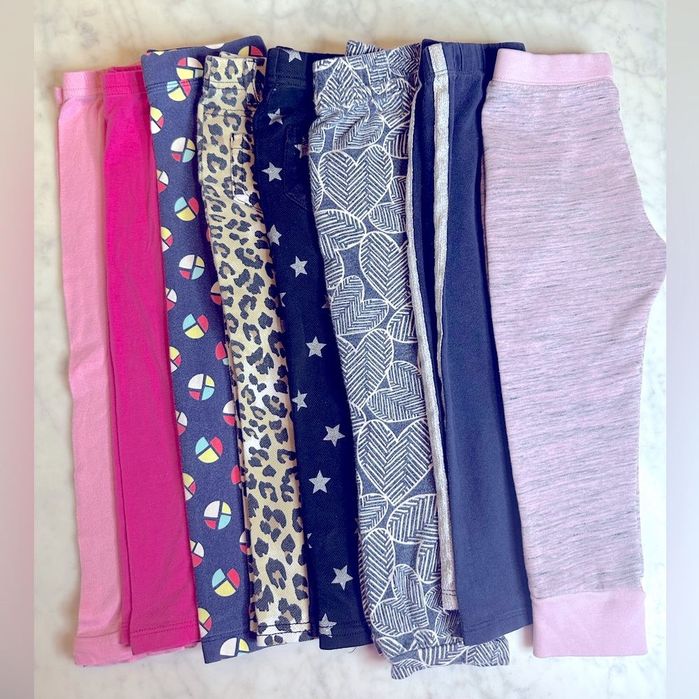 Toddler pants 8 piece bundle. Size: 3 years old. MultiColor.